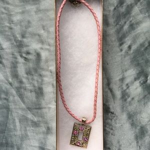 Pink necklace-sarah Coventry